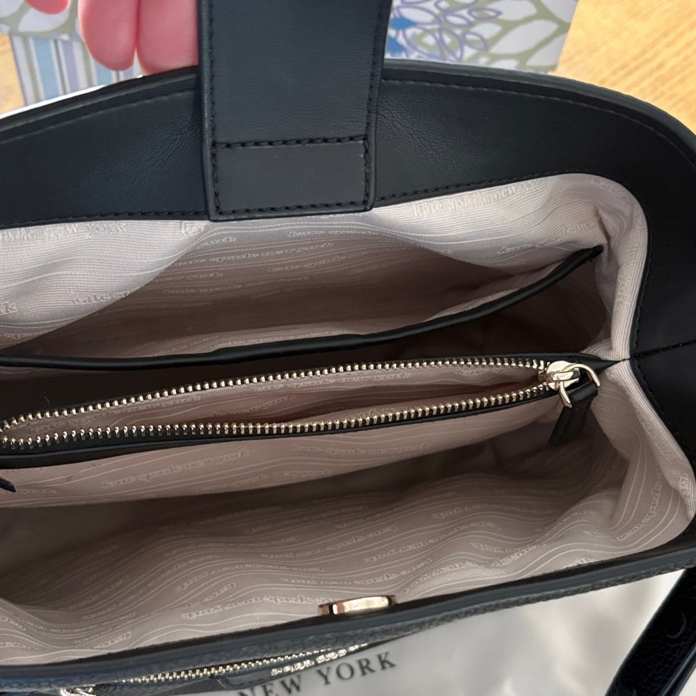 Kate Spade Black Textured Shoulder Bag - Picture 4 of 7